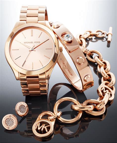 michael kors watches for women rosegold|michael kors rose gold set.